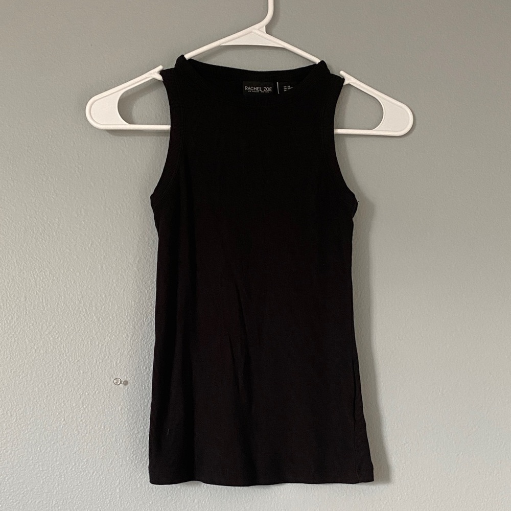Rachel Zoe Classic Black Tank Top